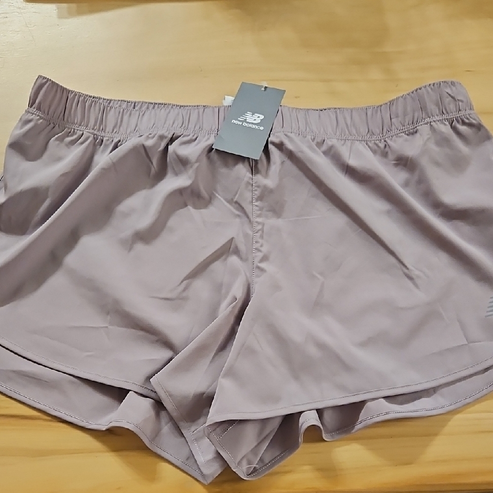 New Balance Purple Lined Drawstrin Running 3" Shorts Sz. XL